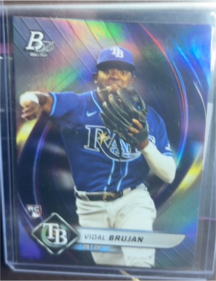2022 Bowman Platinum #23 Vidal Brujan Rookie Card — front