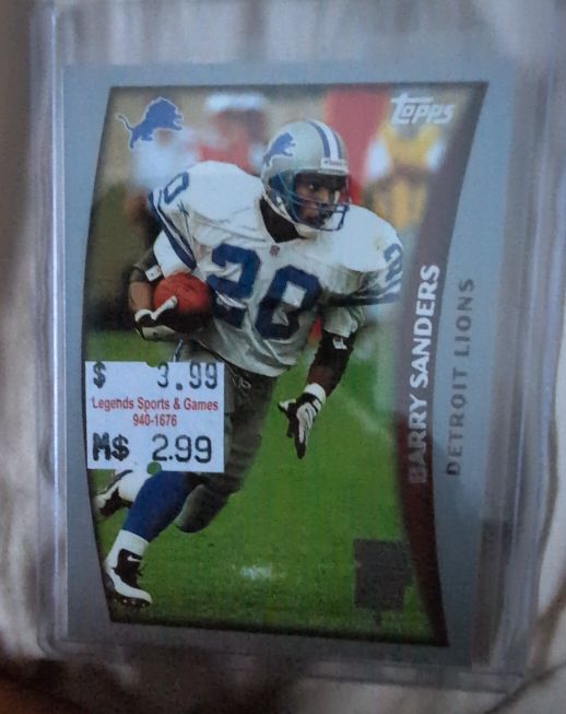1998 Topps #1 Barry Sanders — front