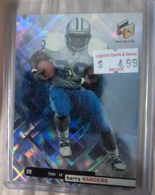 1999 Upper Deck HoloGrFX #20 Barry Sanders — front