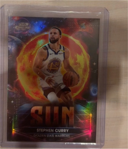 2025-26 Topps Chrome Cosmic Stephen Curry Sun — front