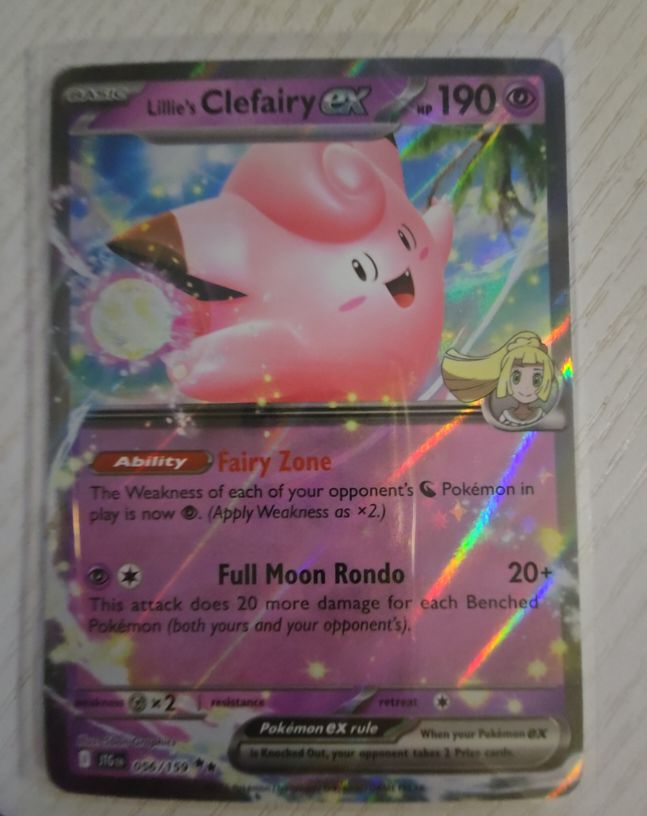 2021 Pokemon Journey Together #056 Lillie's Clefairy ex — front