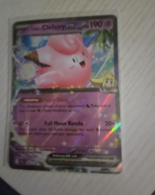 2020 Pokémon #056 Lillie's Clefairy ex — front