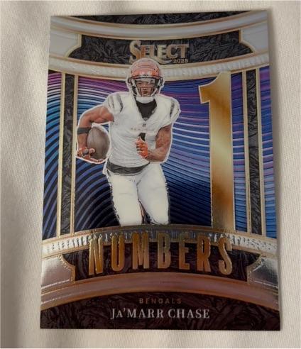 2025 Panini Select Numbers #3 Ja'Marr Chase — front