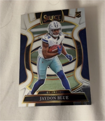 2025 Panini Select #96 Jaydon Blue Dallas Cowboys — front