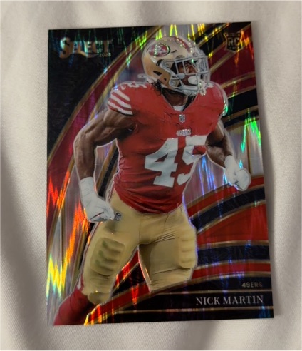 2025 Panini Select #216 Nick Martin Rookie Prizm Club Level — front