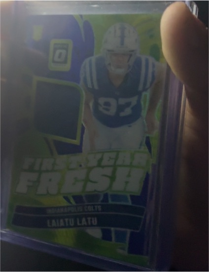 2024 Donruss Optic #FYF-LLU Laiatu Latu First Year Fresh — front