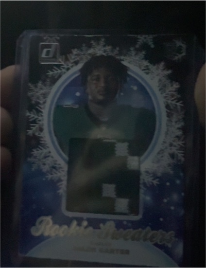2023 Panini Donruss Rookie Holiday Sweater #HS-JCA Jalen Carter — front