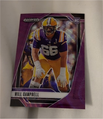 2025 Panini Prizm Draft Picks #54 Will Campbell — front