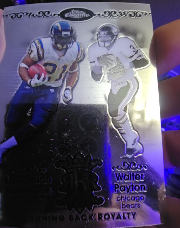 2007 Topps Chrome #RBRD-TP LaDainian Tomlinson / Walter Payton — front