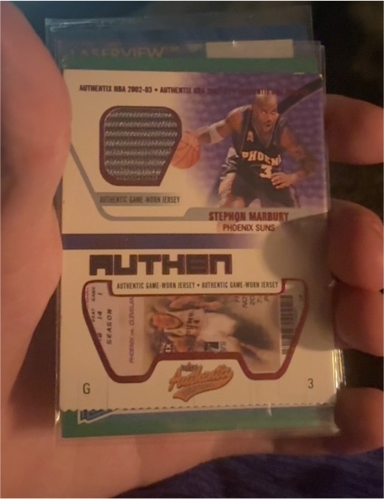 2002-03 Fleer Authentix #JA-SM2 Stephon Marbury — front