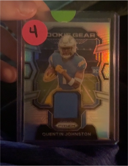 2023 Panini Prizm Rookie Gear #RG-QJ Quentin Johnston — front