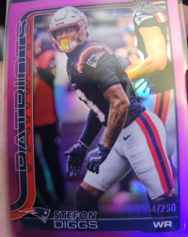2025 Topps Chrome #205 Stefon Diggs — front