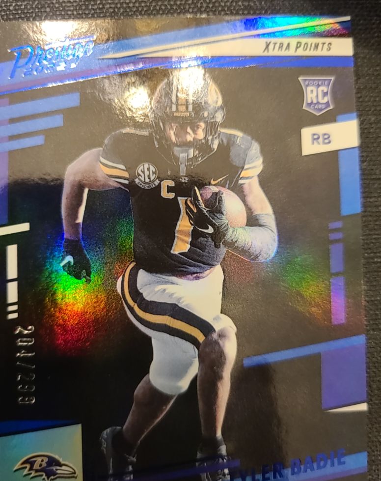 2022 Panini Prestige #377 Tyler Badie Xtra Points Rookie — front