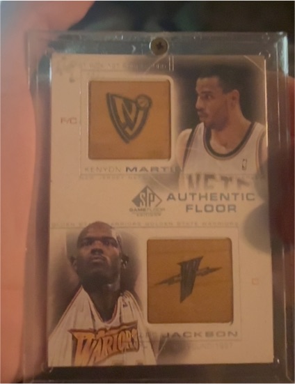 2000-01 SP Game Floor Edition Authentic Floor Combos #C9 Kenyon Martin / Marc Jackson — front