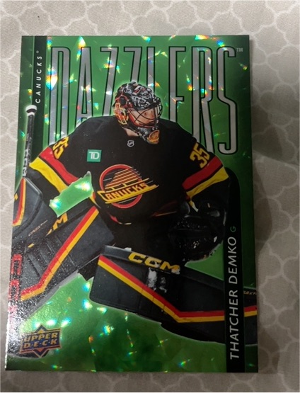 2025-26 Upper Deck Series 1 Dazzlers #DZ-10 Thatcher Demko — front