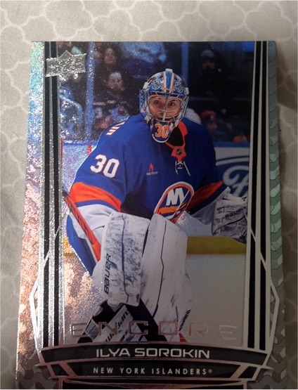 2025-26 Upper Deck #E-78 Ilya Sorokin Encore — front