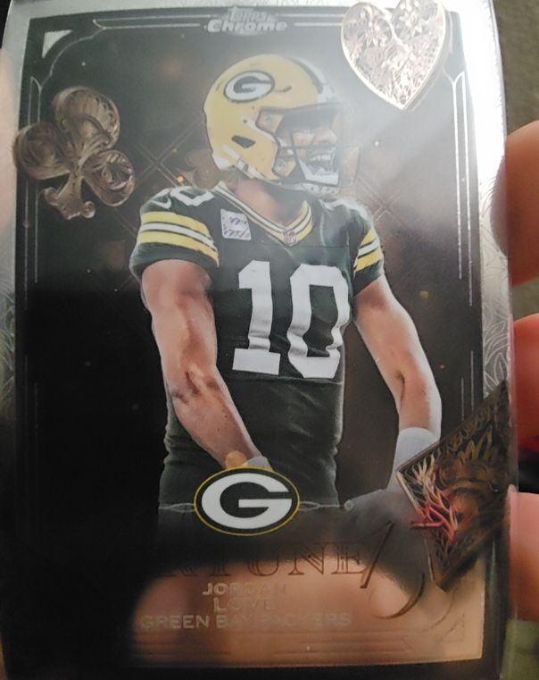 2025 Topps Chrome Fortune 15 #F15-17 Jordan Love — front