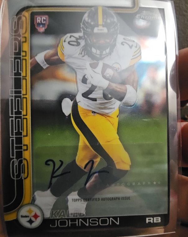 2025 Topps Chrome #RA-KJ Kaleb Johnson — front