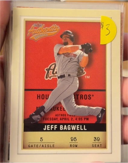 2002 Fleer Authentix #95 Jeff Bagwell — front