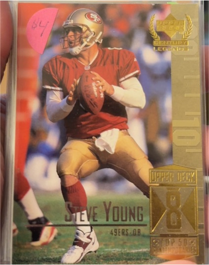 1999 Upper Deck Century Legends #58 Steve Young — front