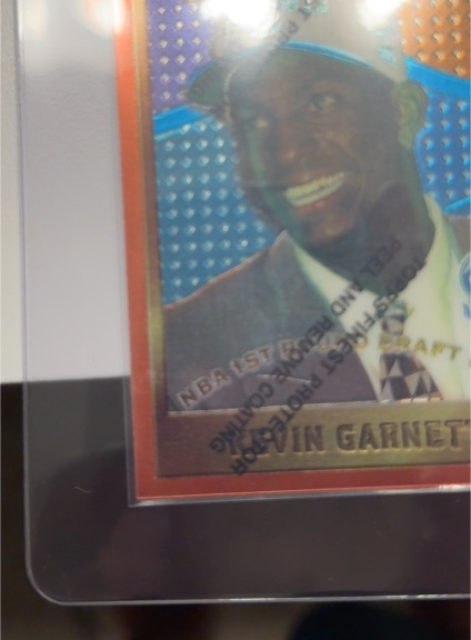 1995-96 Topps Finest #115 Kevin Garnett — front
