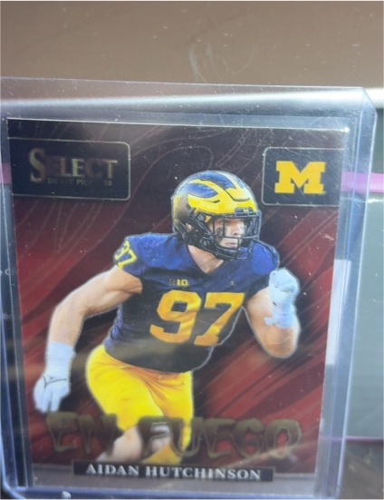 2022 Panini Select Draft Picks En Fuego #EN-AH Aidan Hutchinson — front