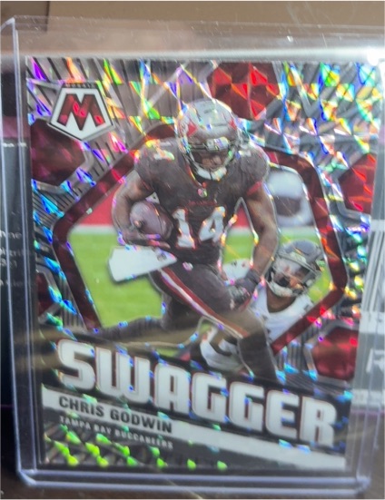 2021 Panini Mosaic #SWAG12 Chris Godwin Swagger Silver Prizm — front