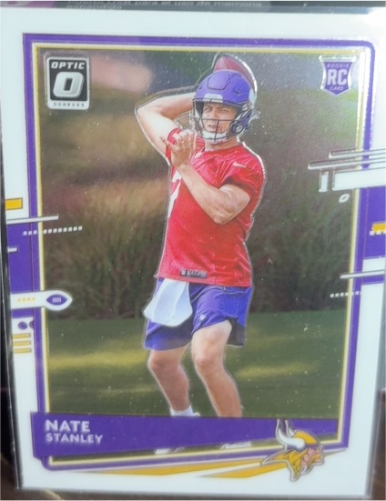 2020 Panini Donruss Optic #150 Nate Stanley Rookie Minnesota Vikings — front