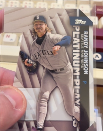 2021 Topps Series 2 Platinum Players Die Cut #PDC-45 Randy Johnson — front