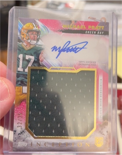 2024 Topps Inception #RJRA-MP Michael Pratt Rookie Jumbo Patch Auto — front
