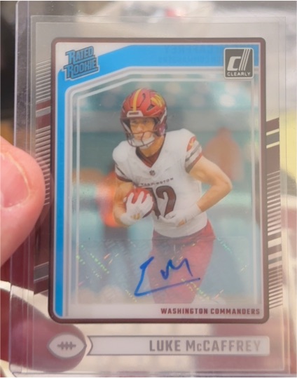 2024 Panini Clearly Donruss #80 Luke McCaffrey — front