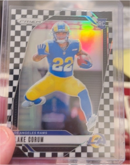 2024 Panini Prizm #308 Blake Corum Black and White Checker — front