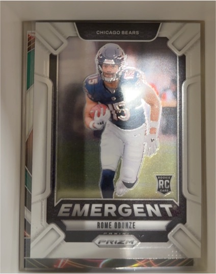 2024 Panini Prizm #11 Rome Odunze Emergent Rookie Card — front