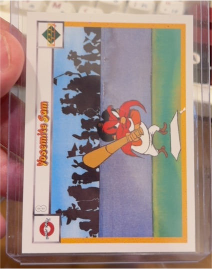 1990 Upper Deck Looney Tunes Comic Ball #8 Yosemite Sam — front