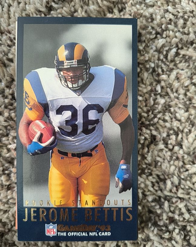 1993 Fleer GameDay Rookie Standouts #4 Jerome Bettis — front