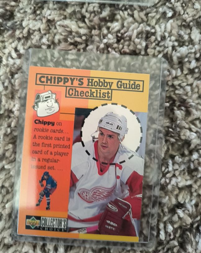 1997-98 Collector's Choice Chippy's Hobby Guide Checklist #313 Steve Yzerman — front