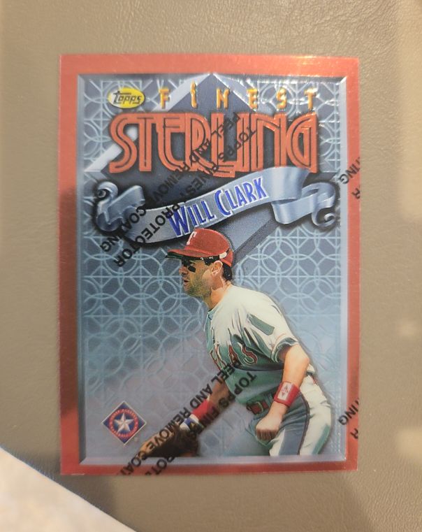 1996 Topps Finest Sterling #149 Will Clark — front