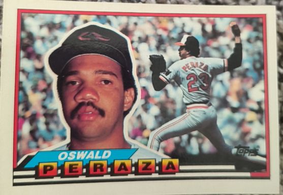1989 Topps Big #219 Oswald Peraza — front