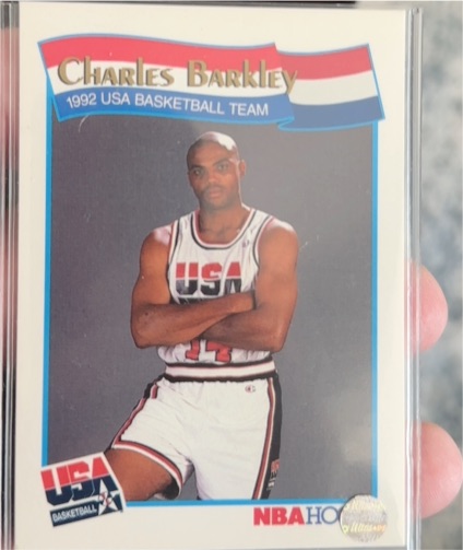 1991-92 NBA Hoops #51 Charles Barkley USA Basketball Team — front