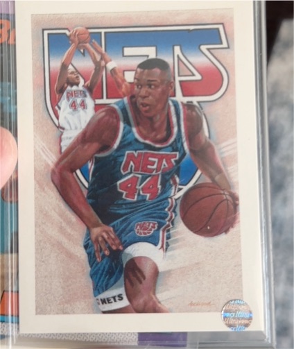 1991-92 NBA Hoops #519 Derrick Coleman — front