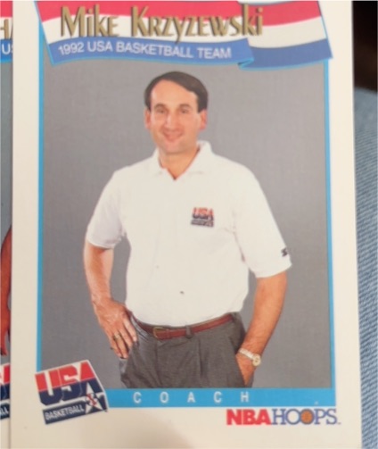 1991 NBA Hoops #588 Mike Krzyzewski — front
