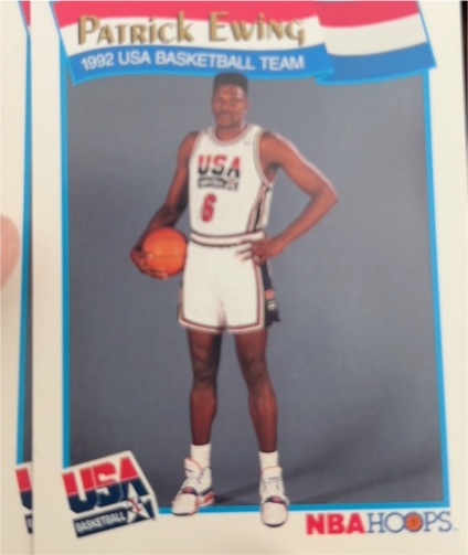 1991 NBA Hoops #53 Patrick Ewing 1992 USA Basketball Team — front