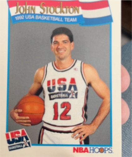 1991 NBA Hoops #584 John Stockton USA Basketball — front