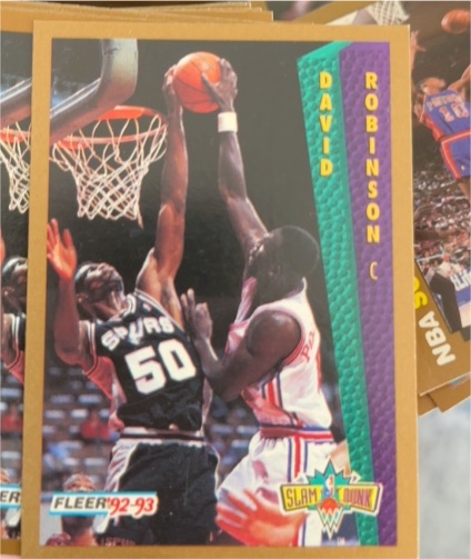 1992-93 Fleer Slam Dunk #288 David Robinson — front