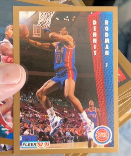 1992-93 Fleer #66 Dennis Rodman — front