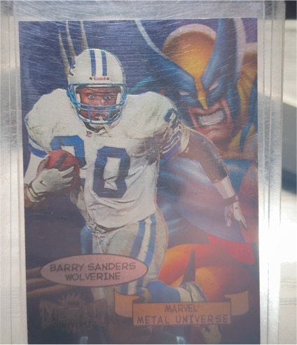 1997 Skybox Metal Universe #1 Barry Sanders — front