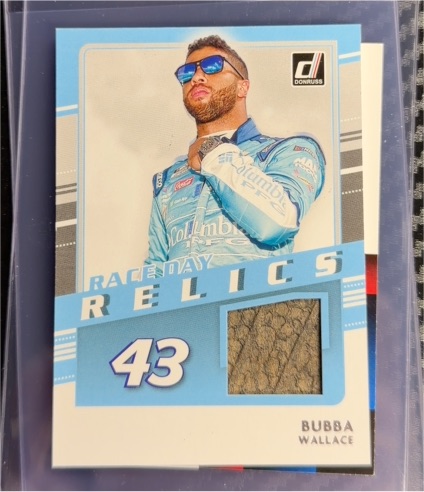 2020 Donruss Race Day Relics #RD-BW Bubba Wallace — front