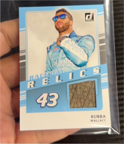 2021 Donruss Racing Race Day Relics #RDR-BW Bubba Wallace — front
