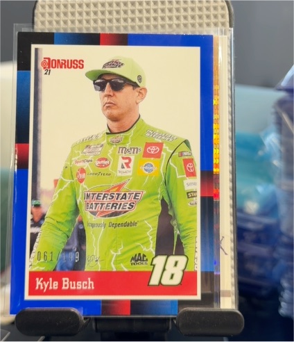 2021 Donruss Racing #180 Kyle Busch Joe Gibbs Racing — front