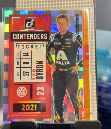 2021 Donruss Contenders Ticket #CON8 William Byron — front